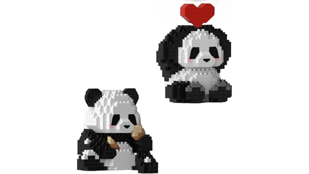 mini panda building blocks