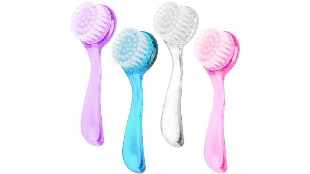 multicolor face cleansing brush