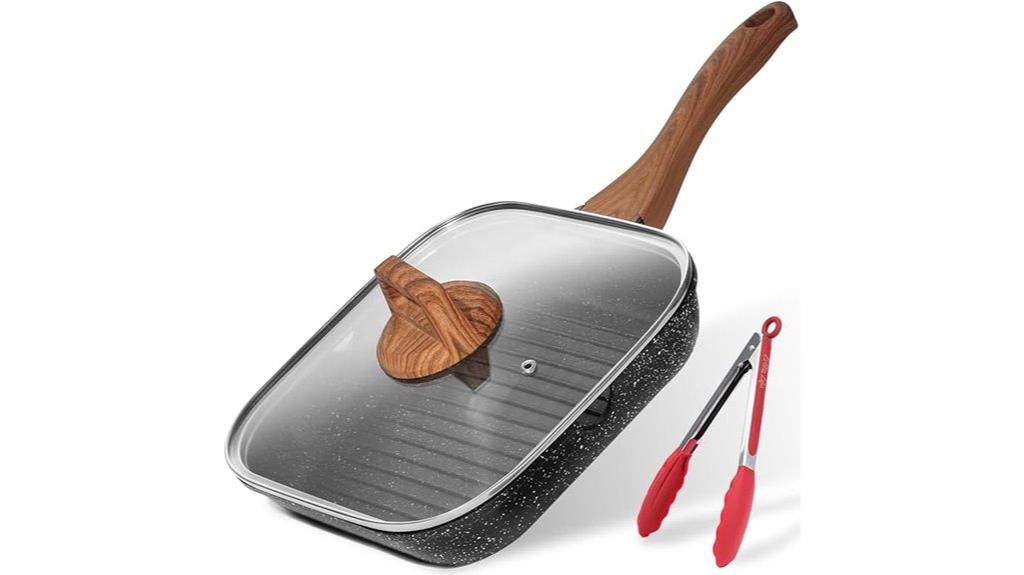 nonstick grill pan lid