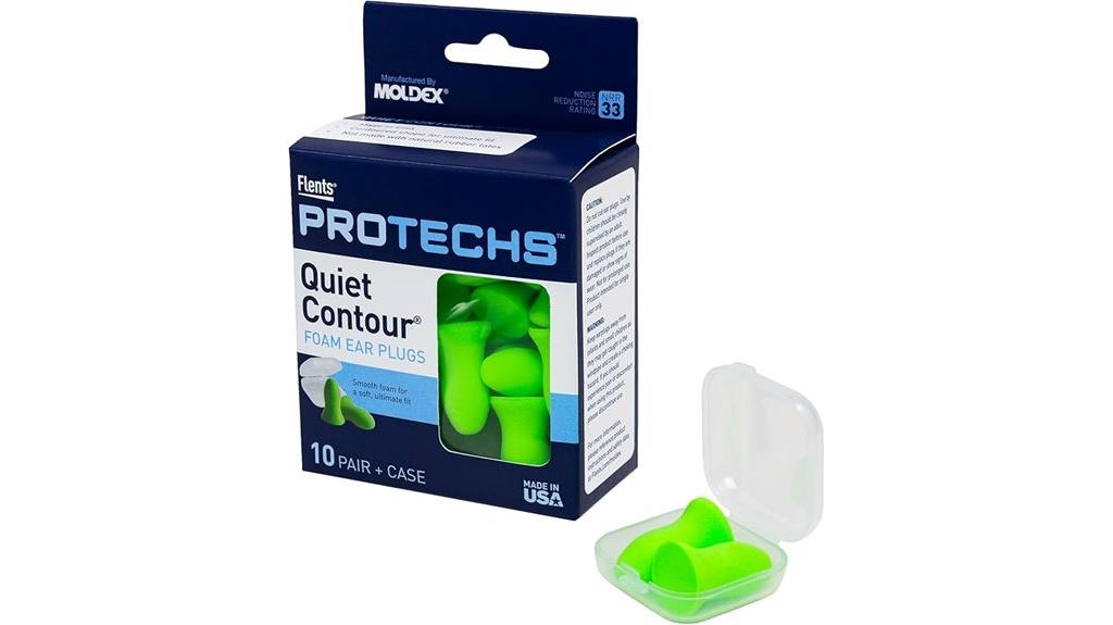 pack of ten foam ear plugs