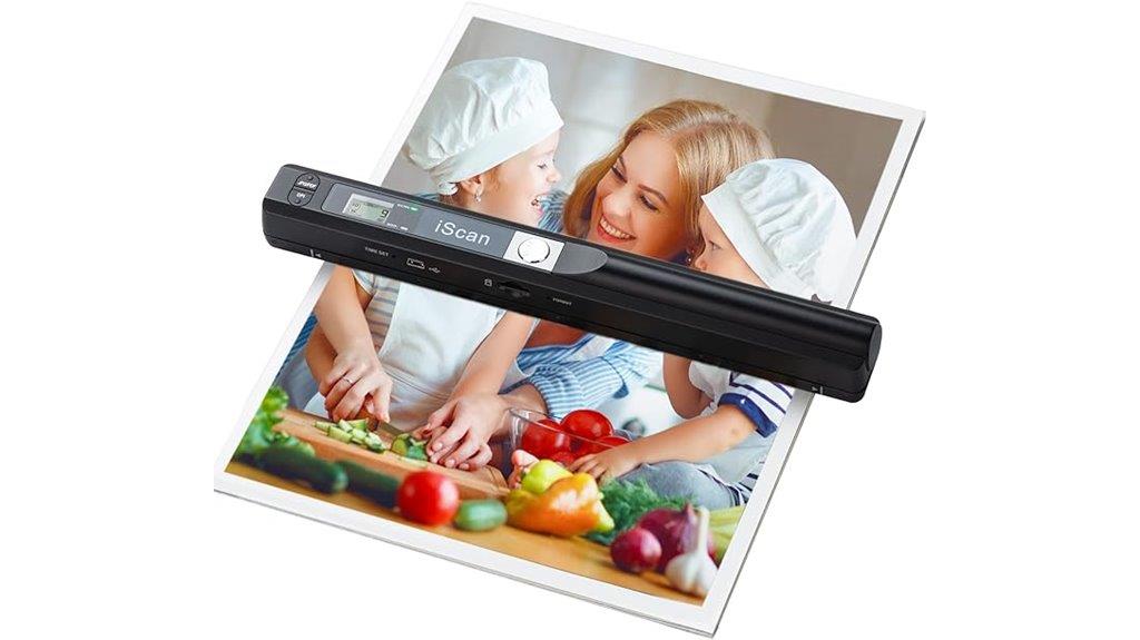 portable a4 scanner with sd
