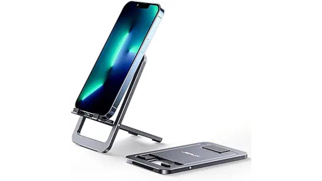 portable aluminum phone holder