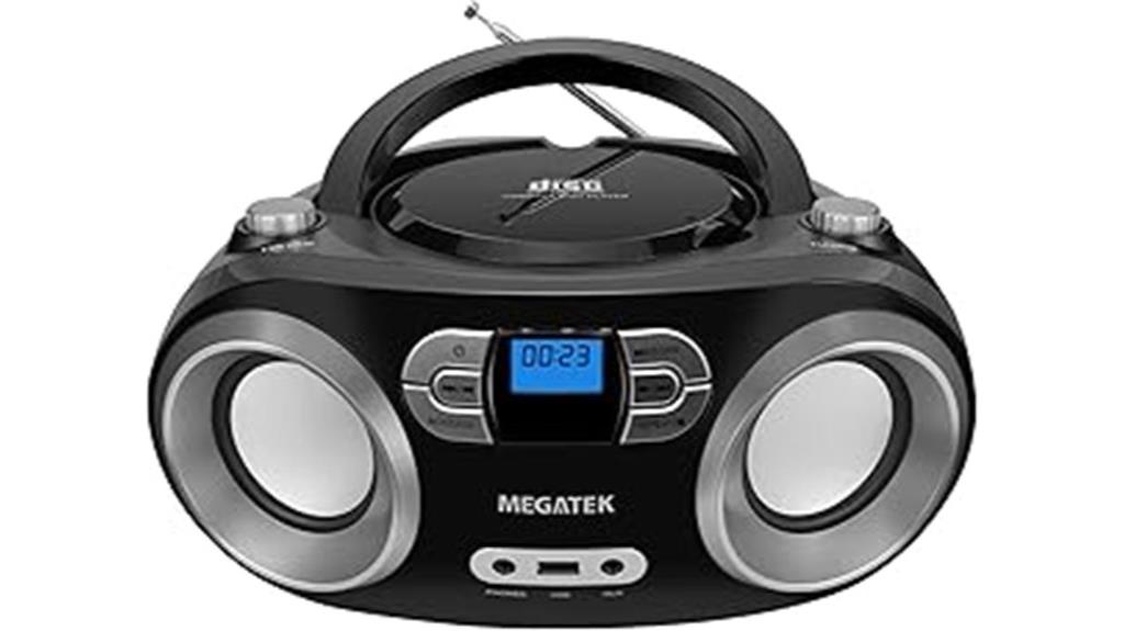 portable cd player boombox