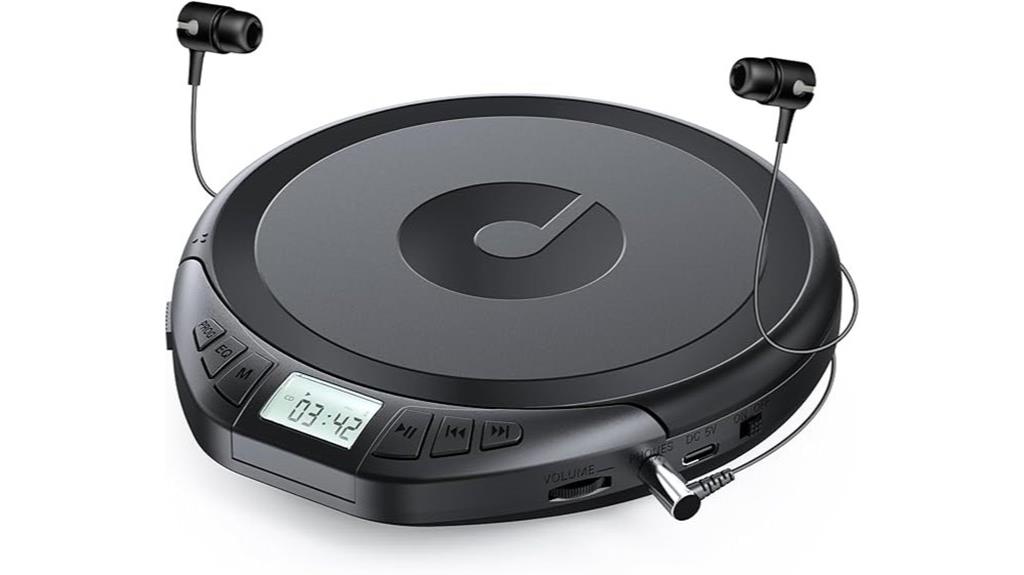 portable cd player with lcd