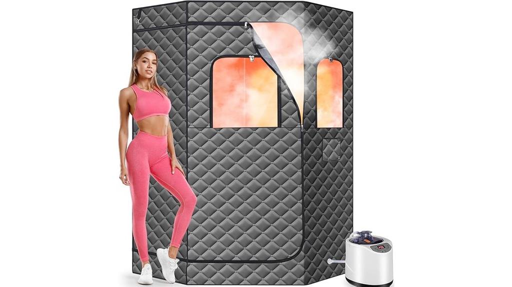 portable sauna with remote