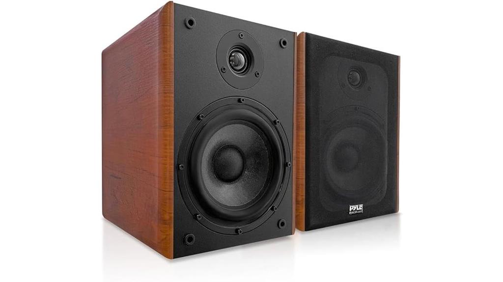 pyle 6 5 wooden speakers