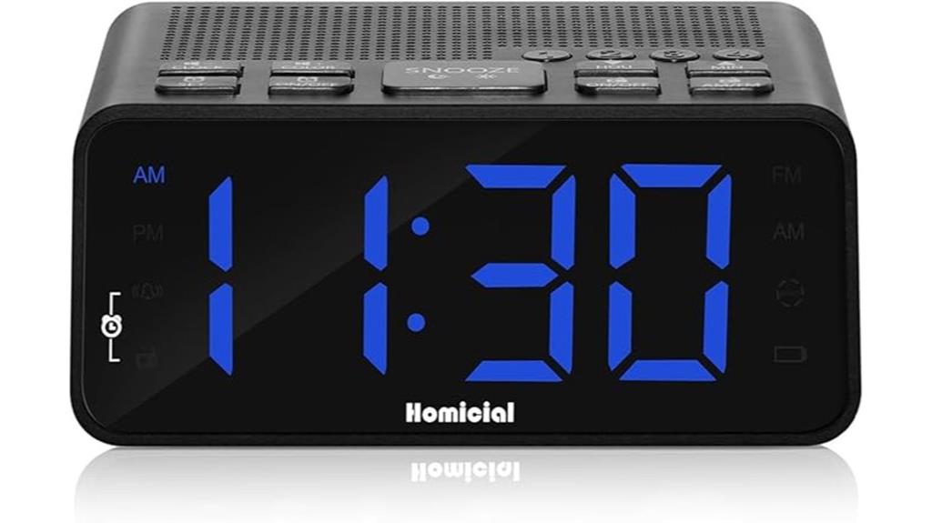 radio alarm clock with fm