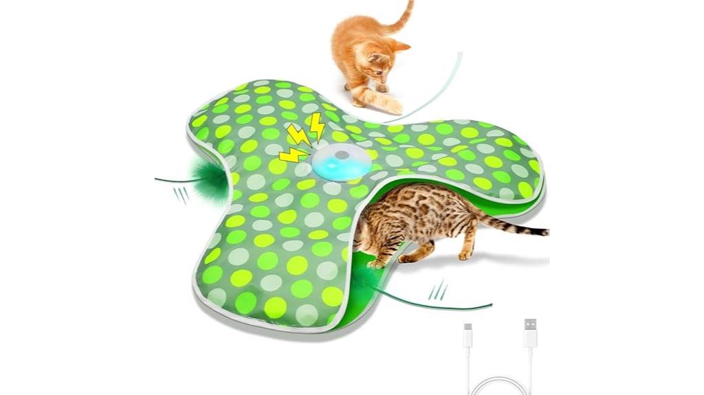 rechargeable feather squeaky cat toy