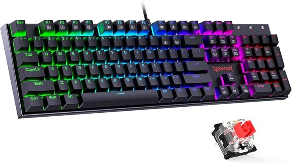 redragon red switch keyboard