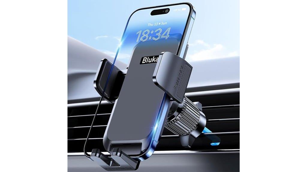 rotatable one button phone mount