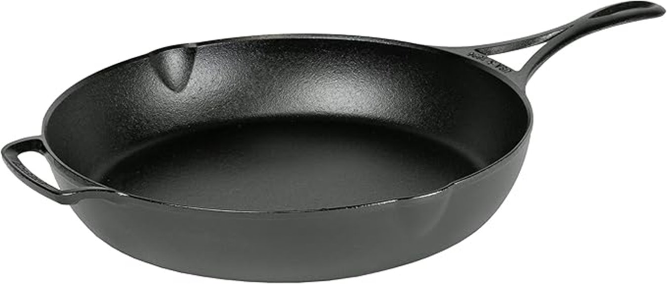 seasoned 12 inch cast iron