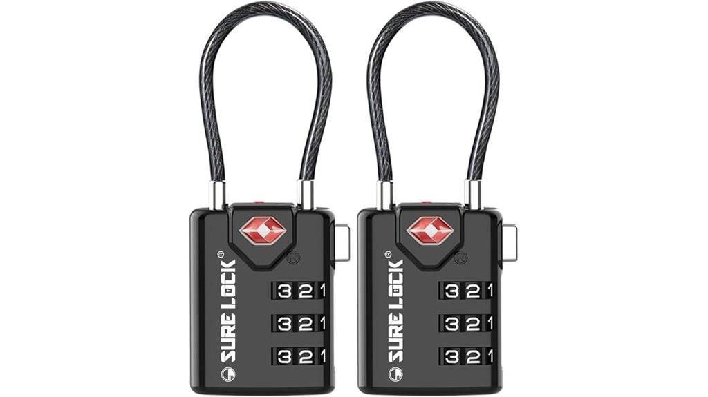 secure tsa approved luggage locks