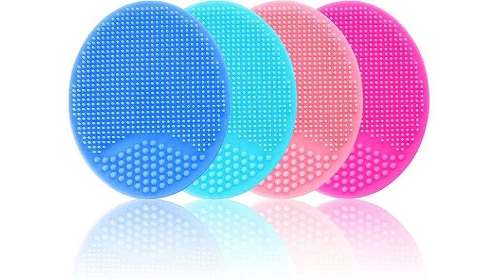 silicone facial cleansing brush