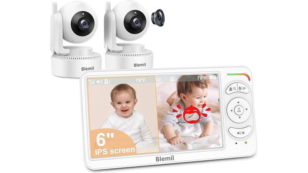 six camera baby monitor