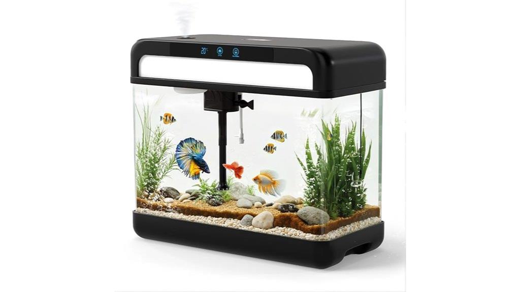 small self cleaning fish tank