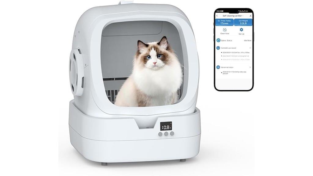 smart self cleaning litter box