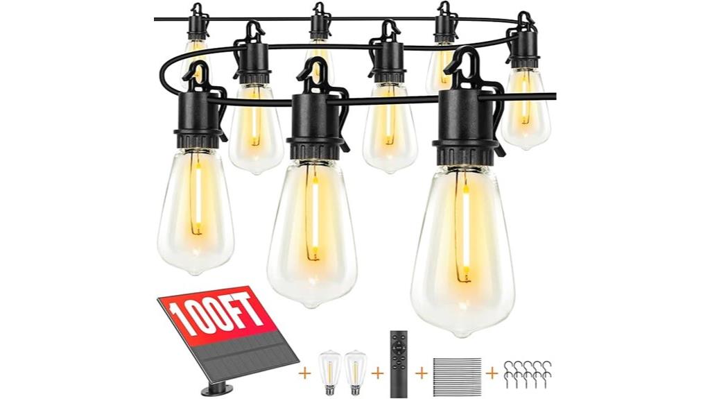 solar waterproof vintage string