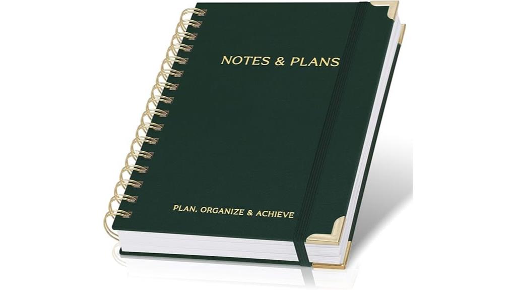 stylish hourly schedule notebook