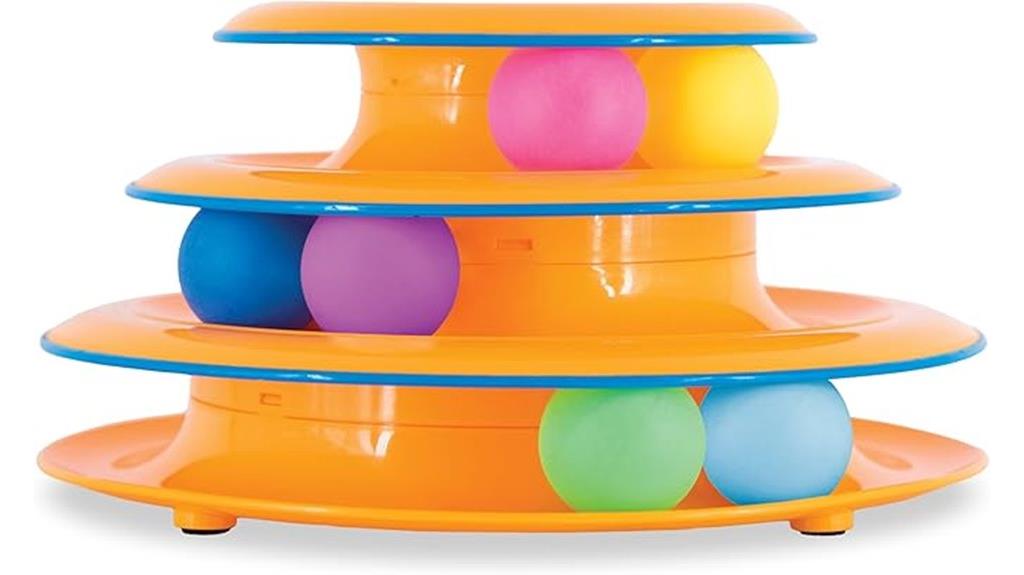 three level cat toy