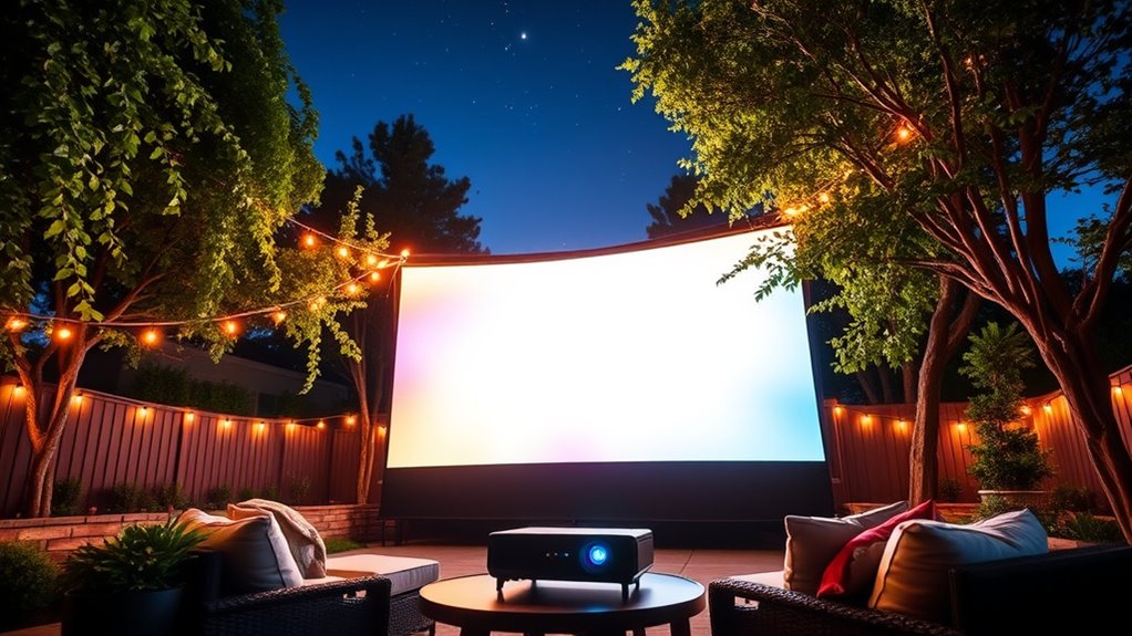 top outdoor movie projectors