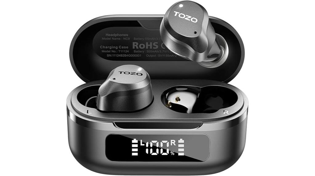 tozo nc9 waterproof earbuds