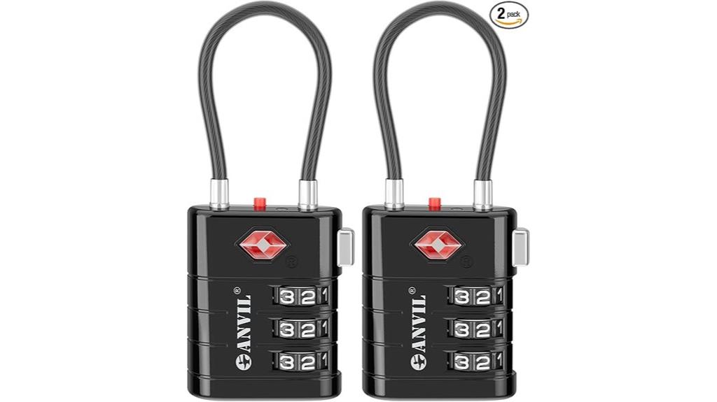 tsa approved luggage lock