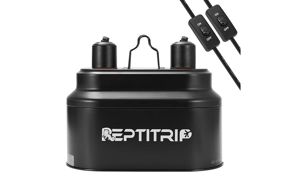 two reptile heat lights