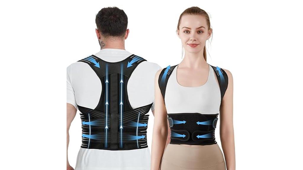 unisex back support brace