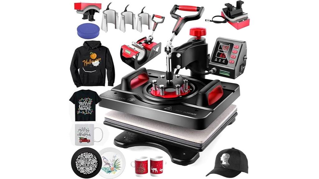versatile 8 in 1 heat press