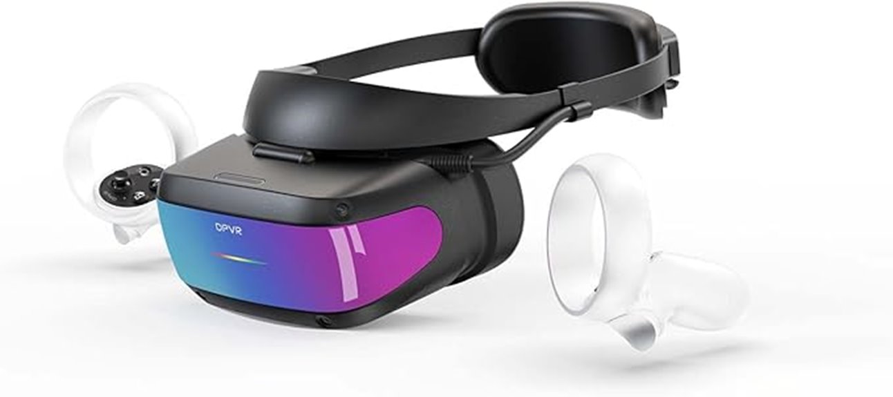 vr headset with controller