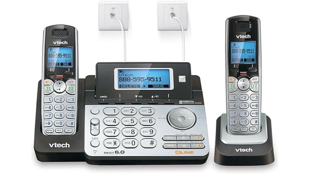 vtech two handset cordless phone