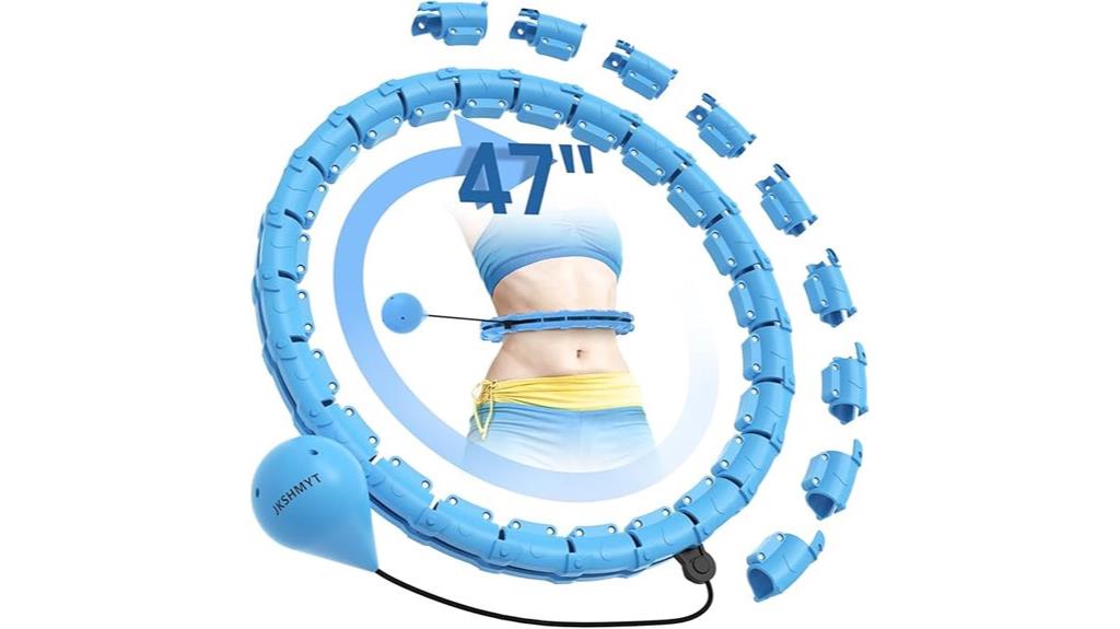 weighted 47 inch fitness hoop