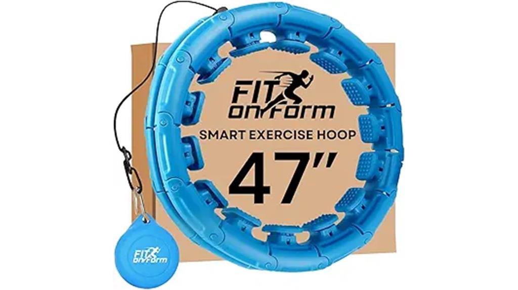 weighted hula fitness hoop