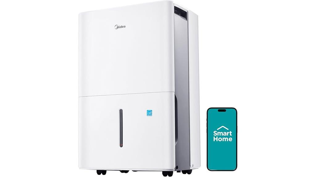 white 1 500 sq ft dehumidifier