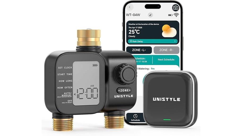 wifi sprinkler with brass