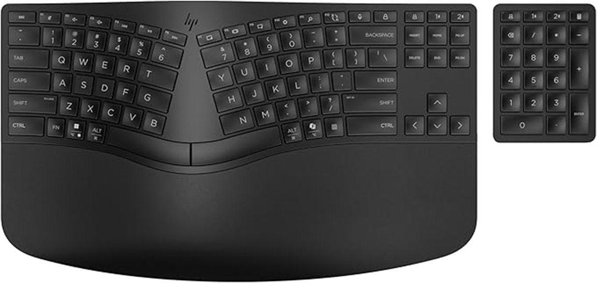 wireless ergonomic bluetooth keyboard