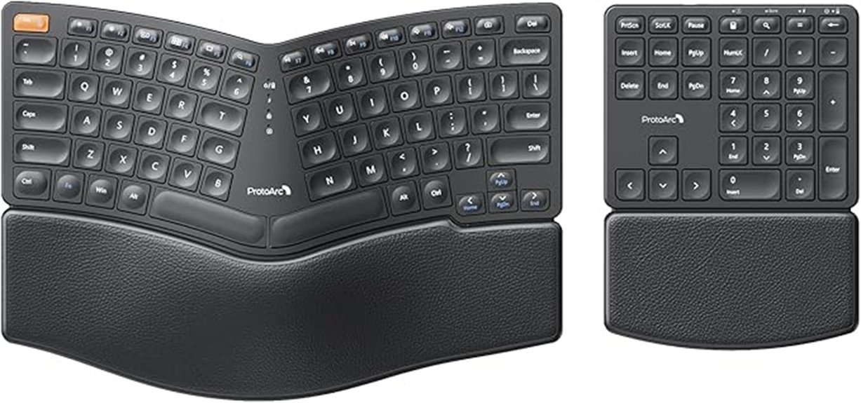 wireless ergonomic keyboard