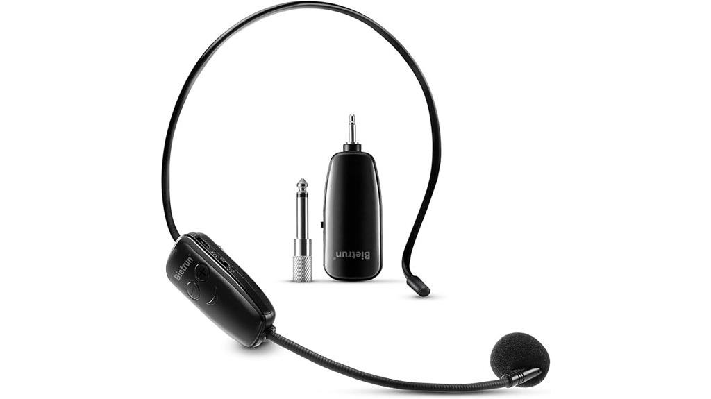 wireless microphone headset system