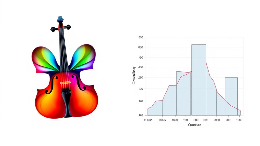 compare violin and box plots