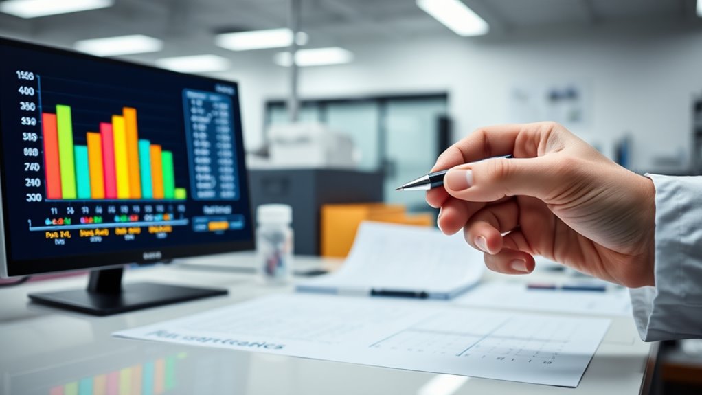 comparing test and p values