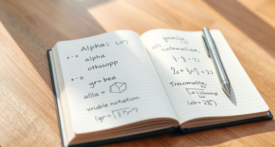 greek symbols in variables