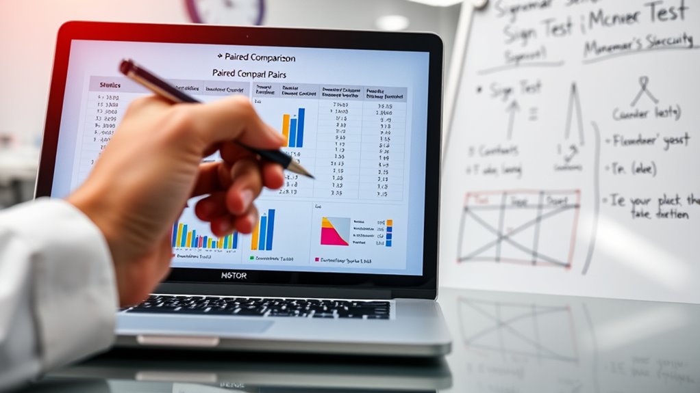 non parametric paired data analysis
