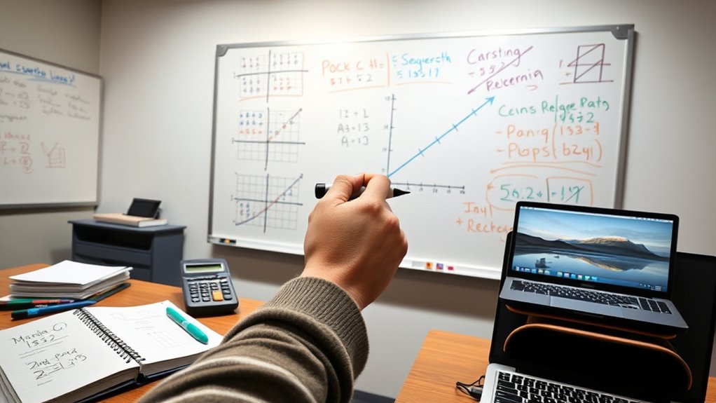 regression line and residuals