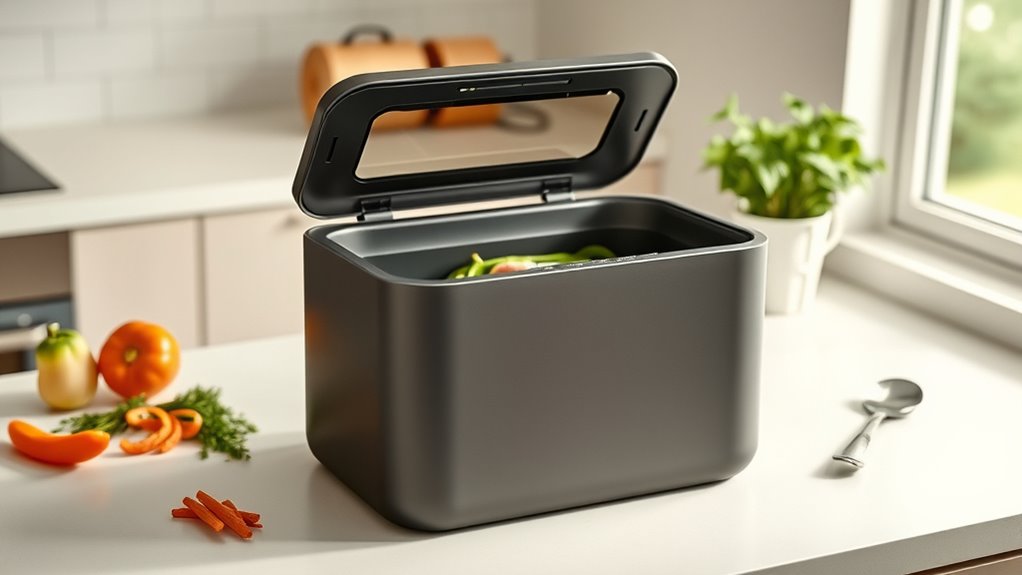 kitchen compost bin features