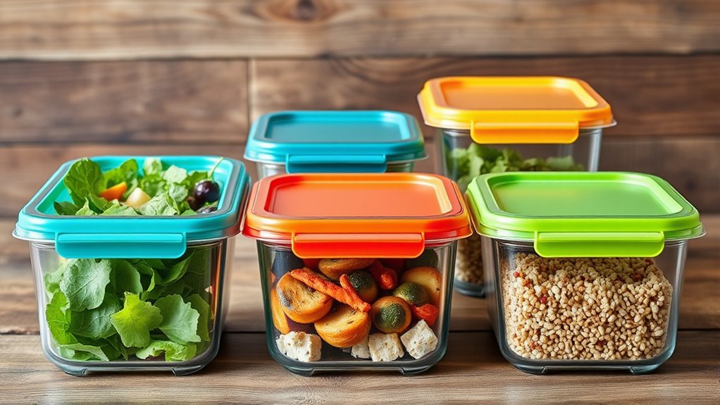 top glass meal containers