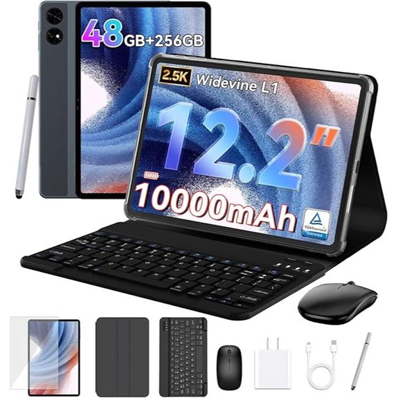 12 inch tablet with keyboard