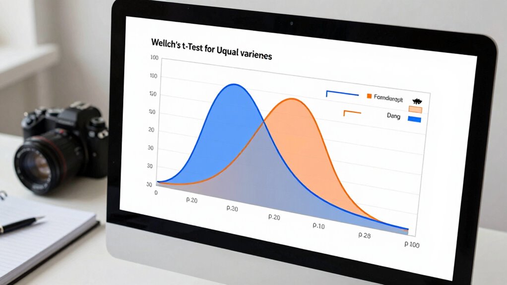 comparing unequal variances statistically