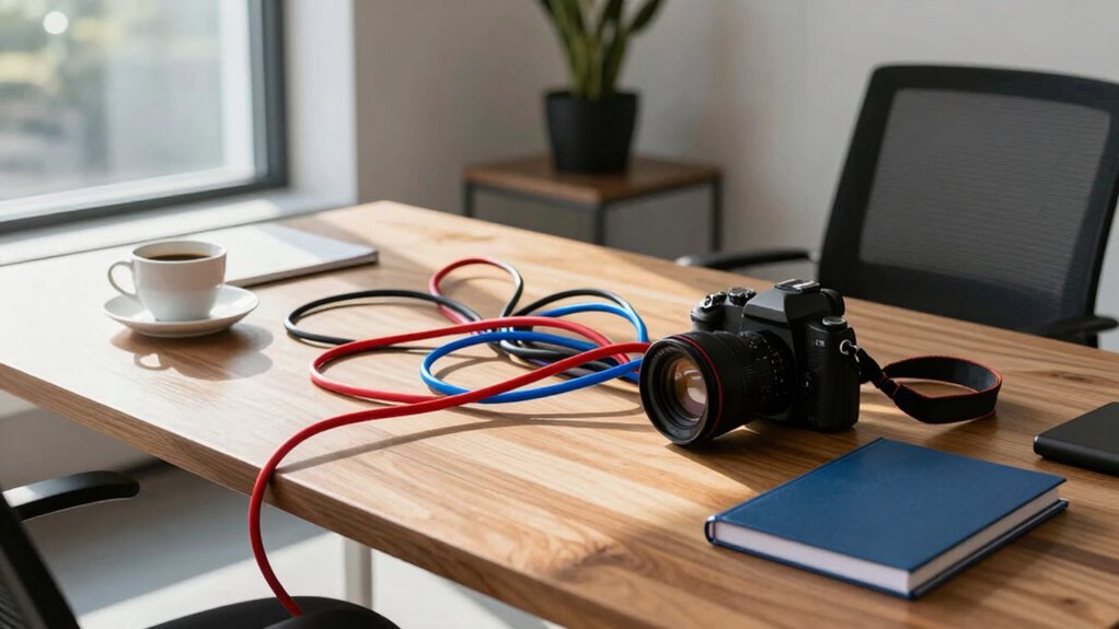 disorganized cables lost productivity