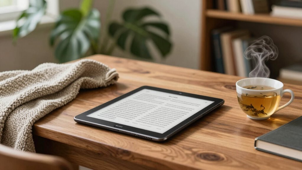 distraction free reading experience