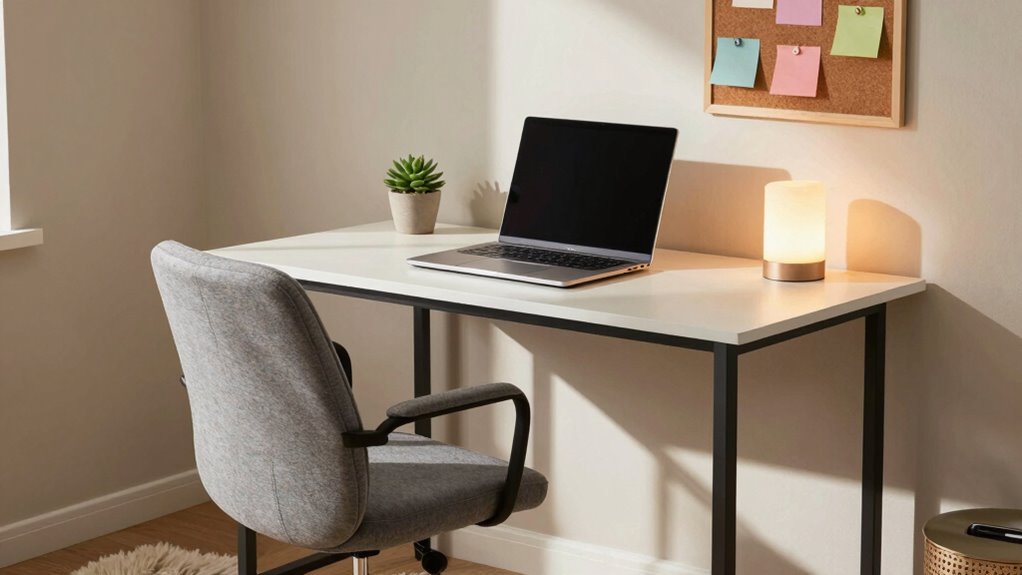 ergonomic minimalist study space